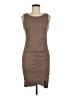 Leith Solid Brown Casual Dress Size M - photo 1