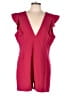 Black Halo Solid Red Romper Size 18 - photo 1
