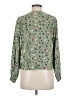 B. Young 100% Viscose Green Long Sleeve Blouse Size 8 - photo 2