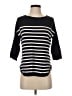 JAQUELINE de YONG Stripes Black Pullover Sweater Size S - photo 1