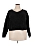 Xhilaration Solid Black Pullover Sweater Size XXL - photo 1