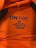 ON FIRE 100% Cotton Orange Long Sleeve Top Size 2X - photo 4