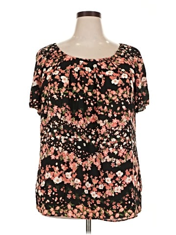 Worthington Short Sleeve Blouse (view 1)
