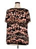 Worthington Black Short Sleeve Blouse Size 2X - photo 2