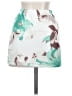 THATSSOFETCH 100% Polyester Floral White Casual Skirt Size 2 - photo 2