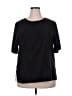 Notations Black Short Sleeve Top Size 24 - photo 1