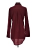 14th & Union 100% Polyester Burgundy Long Sleeve Blouse Size XS - photo 2