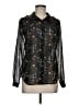CAbi 100% Polyester Floral Black Long Sleeve Blouse Size XS - photo 1