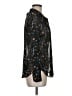 CAbi 100% Polyester Floral Black Long Sleeve Blouse Size XS - photo 4