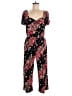 24/7 Maurices Floral Black Jumpsuit Size M - photo 1