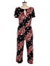 24/7 Maurices Floral Black Jumpsuit Size M - photo 2