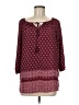 Faded Glory 100% Polyester Burgundy 3/4 Sleeve Blouse Size M - photo 1