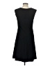 Studio M Solid Black Casual Dress Size L - photo 2