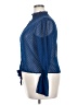 Unbranded 100% Polyester Polka Dots Blue Long Sleeve Blouse Size XXL - photo 5