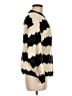 Line & Dot 100% Polyester Stripes Black Pullover Sweater Size M - photo 4
