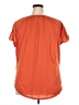 New York Laundry 100% Polyester Orange Short Sleeve Blouse Size 2X - photo 2