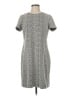 Calvin Klein Print Gray Casual Dress Size 8 - photo 1