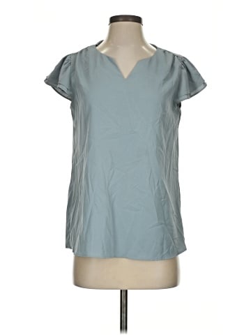 Allegra K Short Sleeve Blouse (view 1)