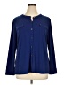 Dana Buchman Blue Long Sleeve Blouse Size XL (estimated) - photo 1
