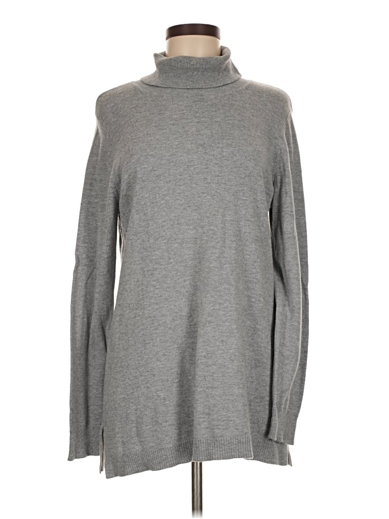 Pre-owned Talbots Outlet Turtleneck Sweater In Gray