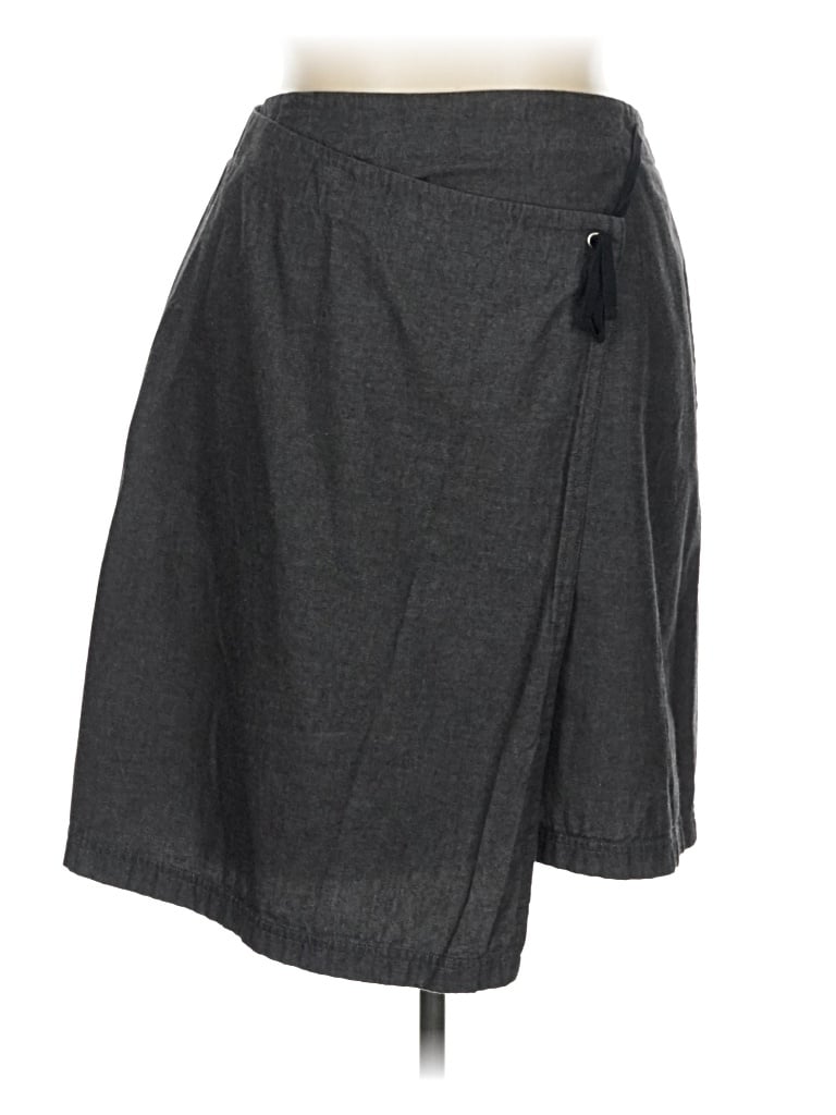 Pre-owned Leslie Fay Casual Skirt In Gray