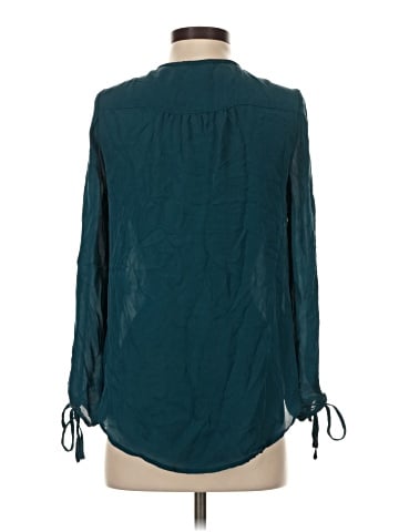 Haute Hippie Long Sleeve Silk Top (view 2)