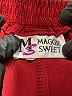 Maggie Sweet 100% Polyester Solid Burgundy Casual Pants Size L - photo 7