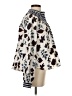 Warm 100% Cotton Print Ivory Long Sleeve Blouse Size 4 (2) - photo 4