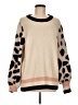Entro Animal Print Tan Pullover Sweater Size M - photo 1