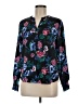 Attention 100% Polyester Floral Black Long Sleeve Blouse Size M - photo 1