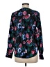 Attention 100% Polyester Floral Black Long Sleeve Blouse Size M - photo 2