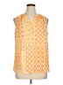 Violet & Claire 100% Polyester Yellow Sleeveless Blouse Size XL - photo 1