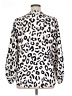 Unbranded 100% Polyester Animal Print Ivory Long Sleeve Blouse Size L - photo 2