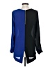 Liberty Love 100% Polyester Color Block Blue Long Sleeve Blouse Size S - photo 2