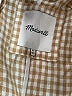 Madewell 100% Linen Houndstooth Ivory Blazer Size XXS - photo 6