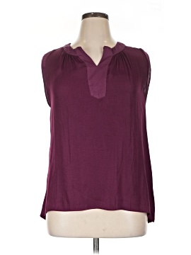 Sweet Grey Sleeveless Blouse