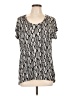 MICHAEL Michael Kors 100% Viscose Silver Short Sleeve Top Size L - photo 1