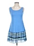 Logo Layers 100% Polyester Blue Casual Dress Size XS - photo 1