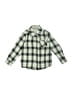CRAFT + FLOW Plaid Green Long Sleeve Button-Down Shirt Size 4T - photo 1