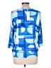 Chatelet Blue 3/4 Sleeve Blouse Size EU 44 / US 14 - photo 2