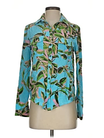 Twelfth Street by Cynthia Vincent Long Sleeve Silk Top (view 1)