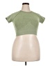 Assorted Brands Green Short Sleeve Turtleneck Size 2X - photo 1