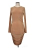 Boohoo Solid Tan Casual Dress Size 8 - photo 1