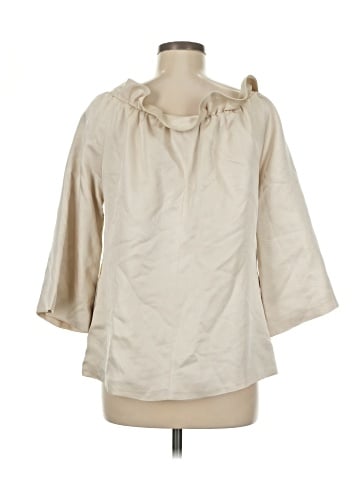 Loeffler Randall 3/4 Sleeve Silk Top (view 2)