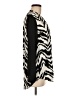 Three Eighty Two 100% Polyester Animal Print Black Long Sleeve Blouse Size M - photo 4