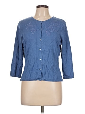 Jaclyn Smith 3/4 Sleeve Button-Down Shirt (view 1)
