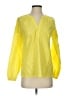Talbots 100% Cotton Yellow Long Sleeve Blouse Size XS - photo 1