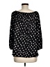 Anne Klein Polka Dots Black 3/4 Sleeve Blouse Size M - photo 2