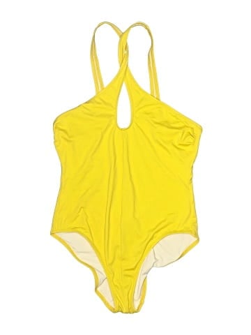 Solid & Striped One Piece Swimsuit (view 1)