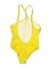 Solid & Striped Solid Yellow One Piece Swimsuit Size L - photo 2